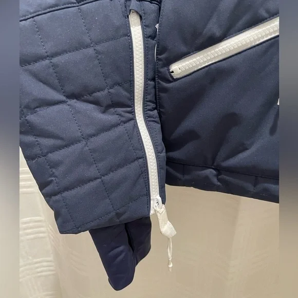 NEW FP free people movement all prepped short parka jacket navy blue NWOT - Picture 4 of 11